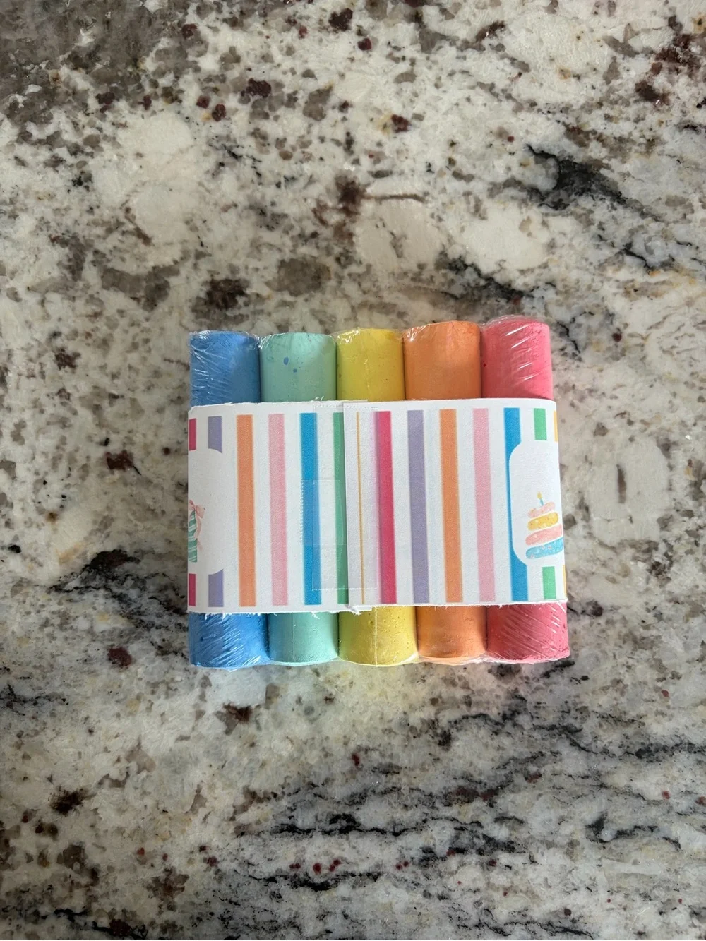 Party Favor- Chalk- Pastel Rainbow 